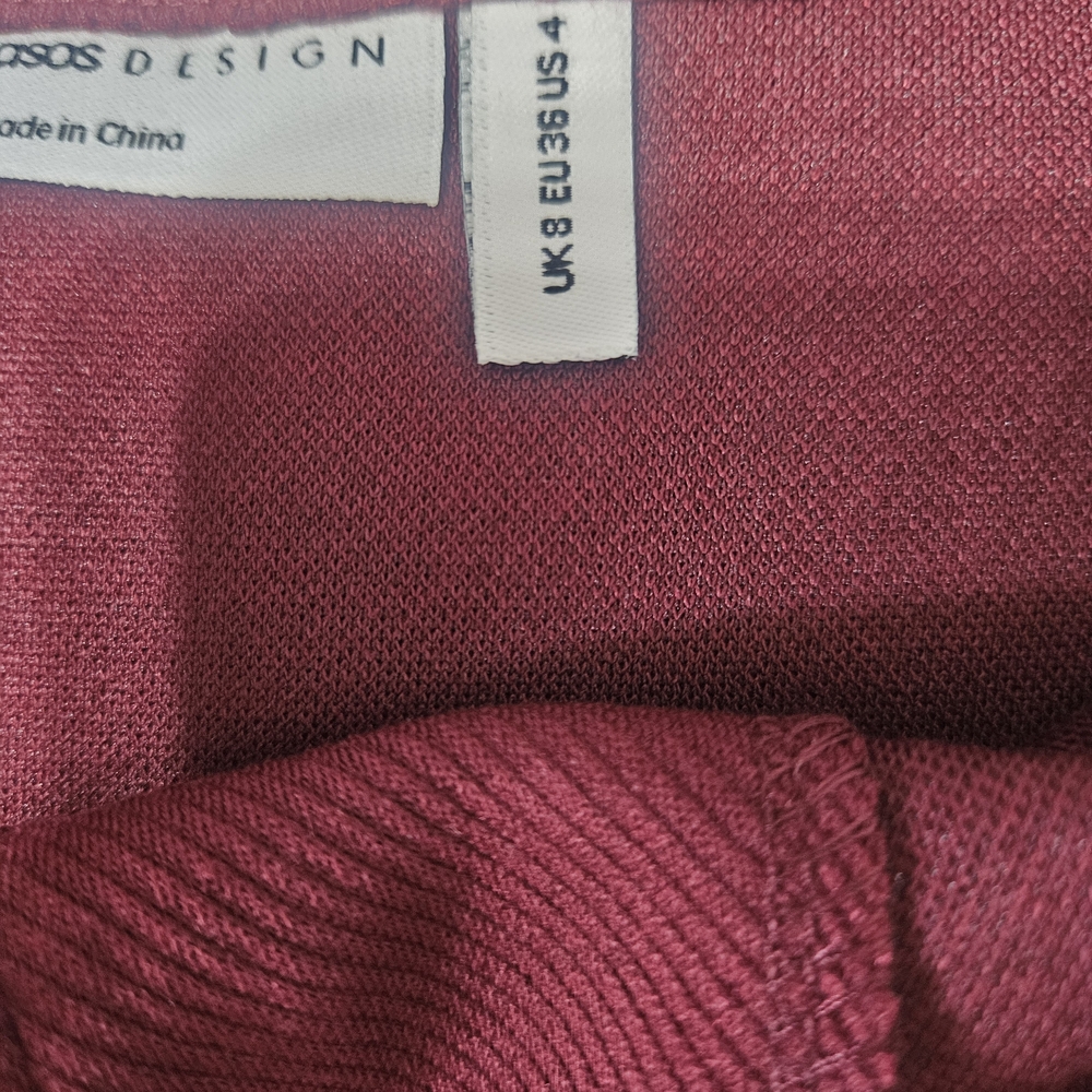 ASOS Deep Burgundy Blouse - Picture 2 of 4